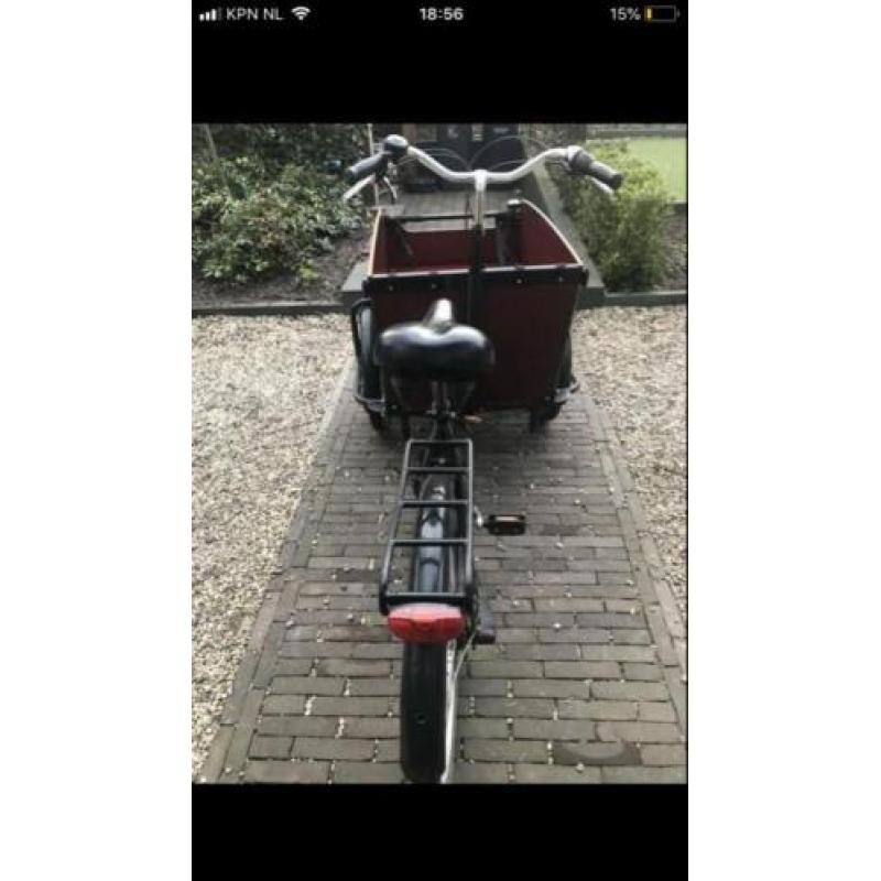 Babboe big bakfiets met nieuw slot, verlichting en spatbord!