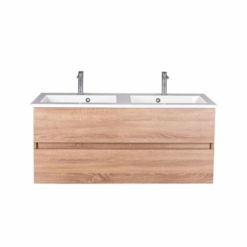 Badmeubel Trendline 120cm Sonoma Oak Softclose (Verschill...