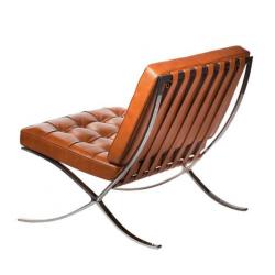 Barcelona Chair Vintage Cognac Leer > Vrijbl. PROEFPLAATSING