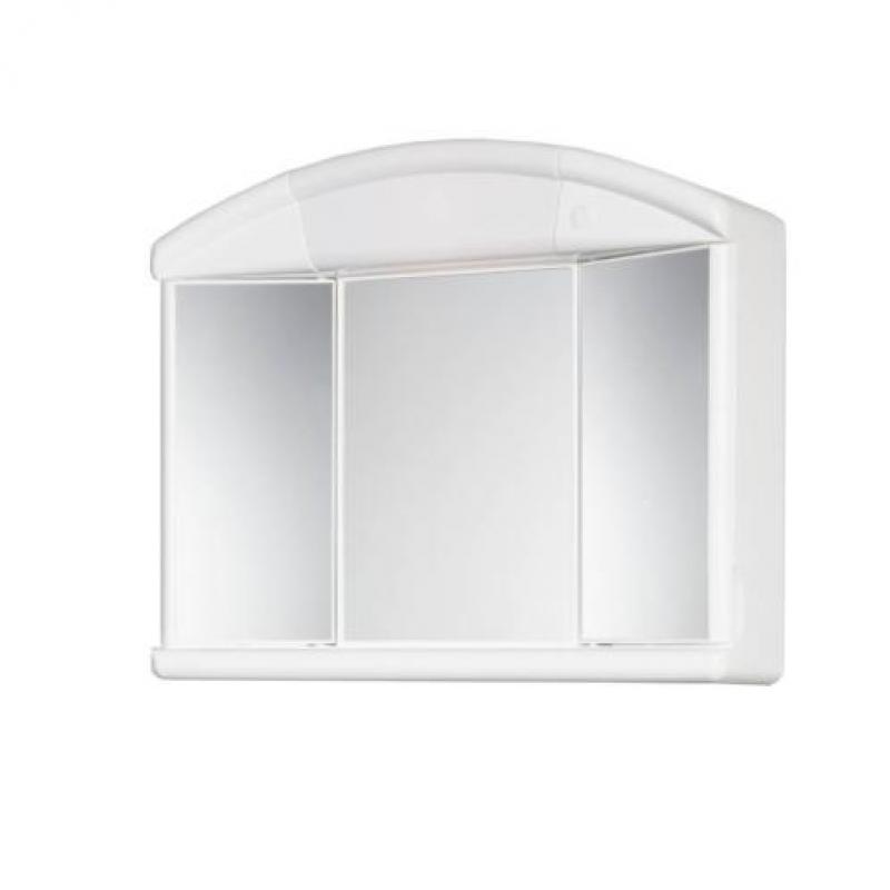 Naty Toiletkast / Spiegelkast 59X50X16 Cm Wit