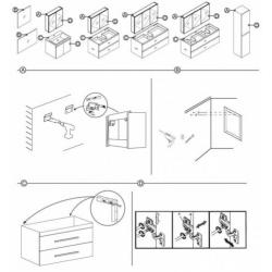 Badmeubelset Differnz The Collection 60x43x61 cm Wit/Wit ...