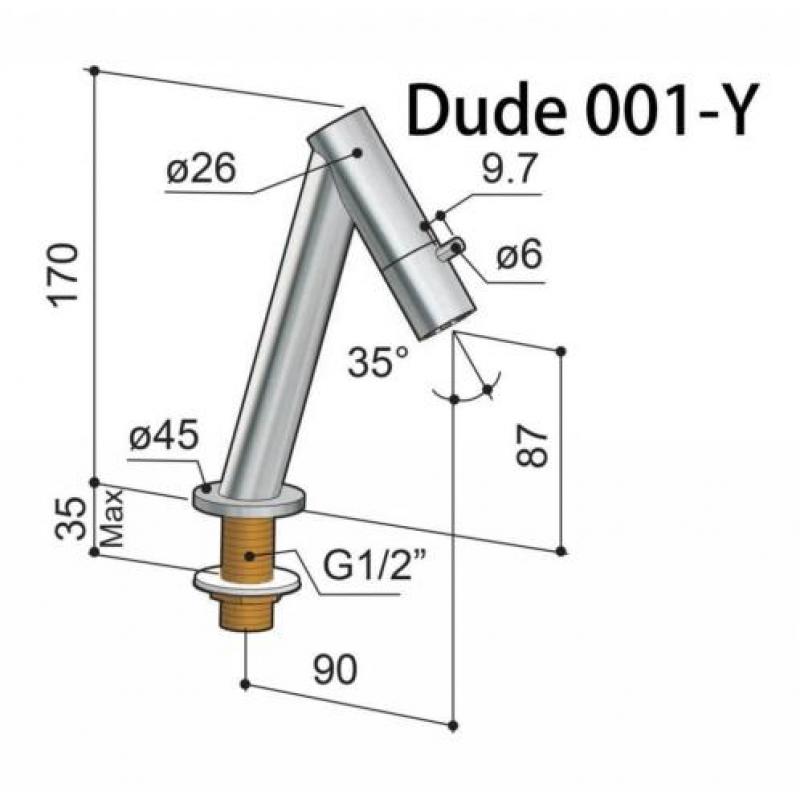 Dude Fonteinkraan 001-Y