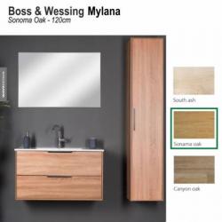 Badmeubel Mylana 120cm Sonoma Oak Softclose (Verschillend...