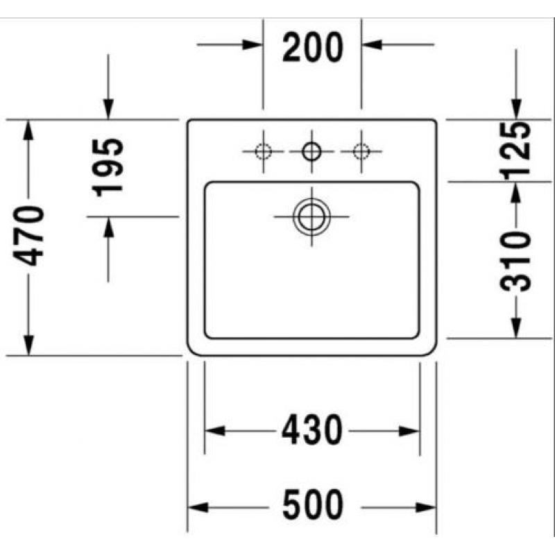 Vero Opzetwastafel van Duravit 045250