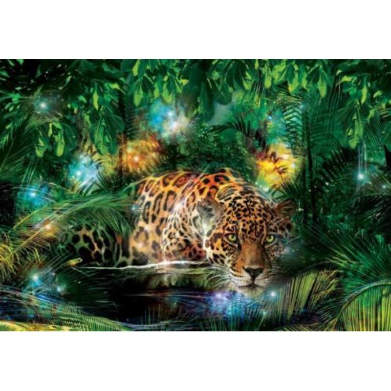 Jaguar fotobehang jungle