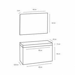 Badmeubelset Differnz The Collection 60x43x61 cm Wit/Wit ...