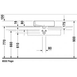 Vero Opzetwastafel van Duravit 045250