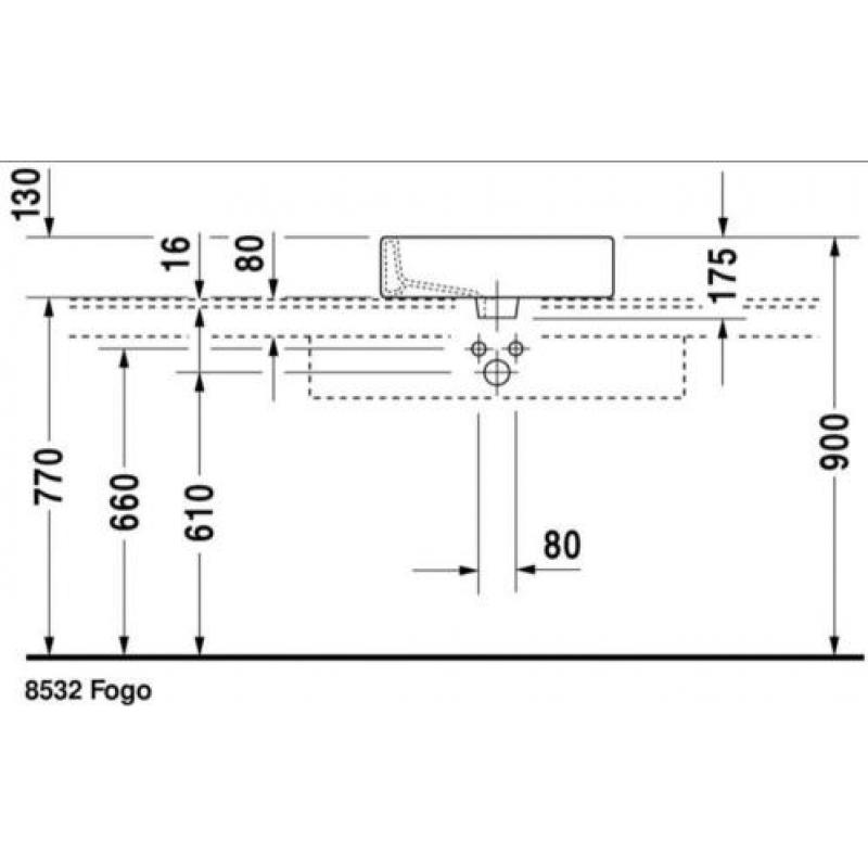 Vero Opzetwastafel van Duravit 045250