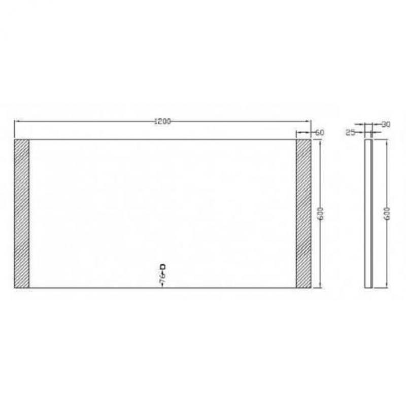 Spiegel Sunny Dimbare Led 60X120 Cm