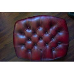 leren hocker Chesterfield model