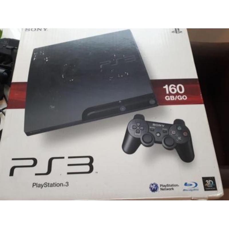 PS3 160gb met 3 controllers