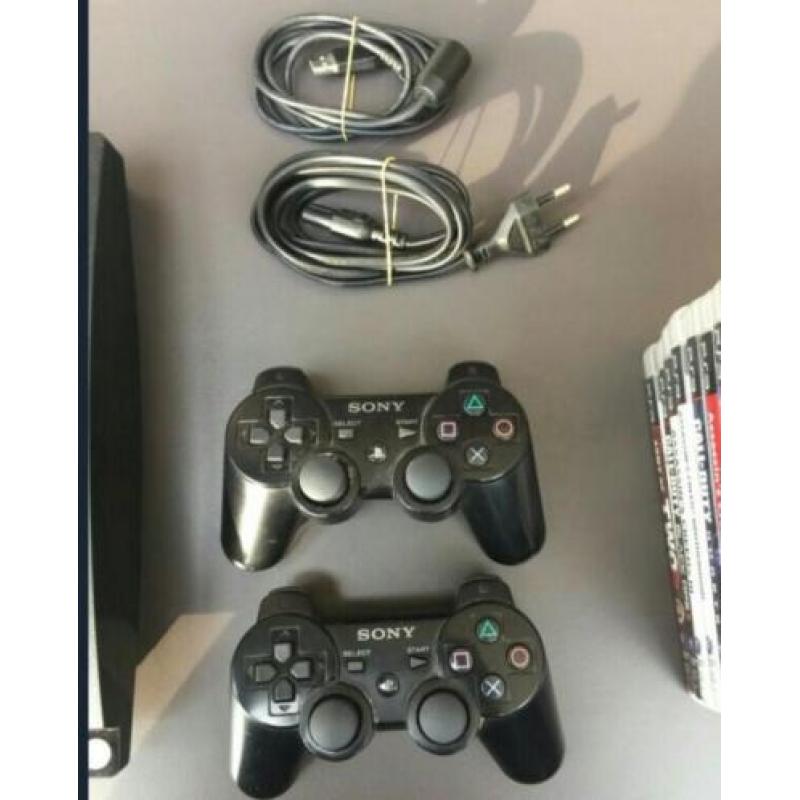 Playstation 3 met 2 Controllers & 11 Games