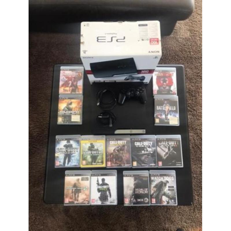 PlayStation 3 - 160 GB + controller + 13 games