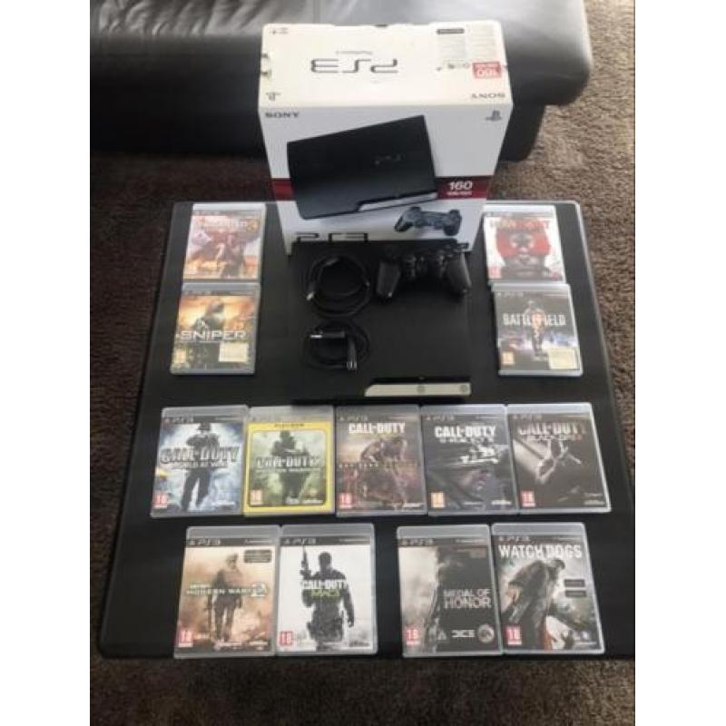 PlayStation 3 - 160 GB + controller + 13 games