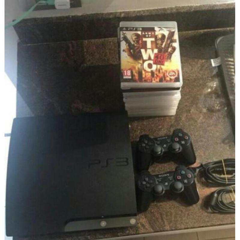 Playstation 3 met 2 Controllers & 11 Games