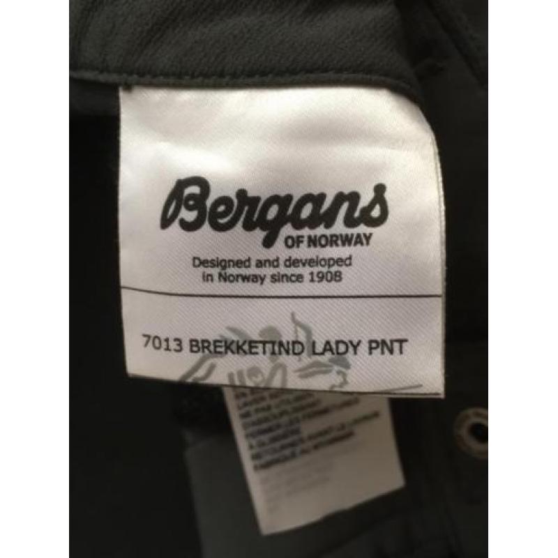 Bergans softshell broek brekketind lady maat S